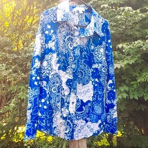 Paisley Print Button Down